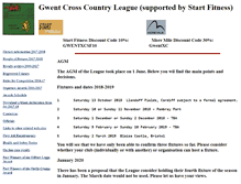 Tablet Screenshot of gwent-league.org.uk